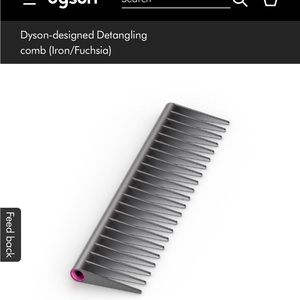 Dyson detangling comb